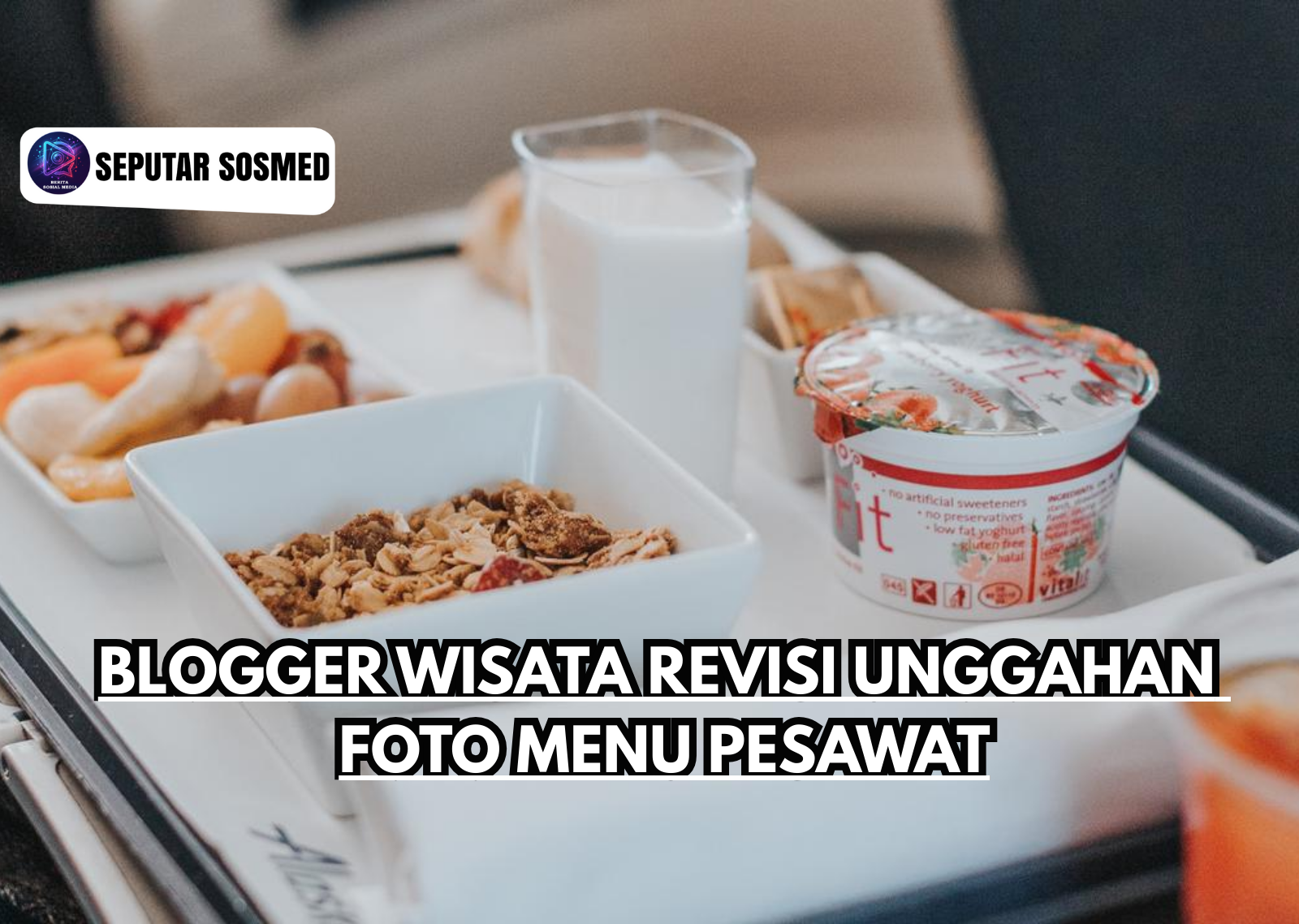 Blogger Wisata Revisi Unggahan Foto Menu Pesawat