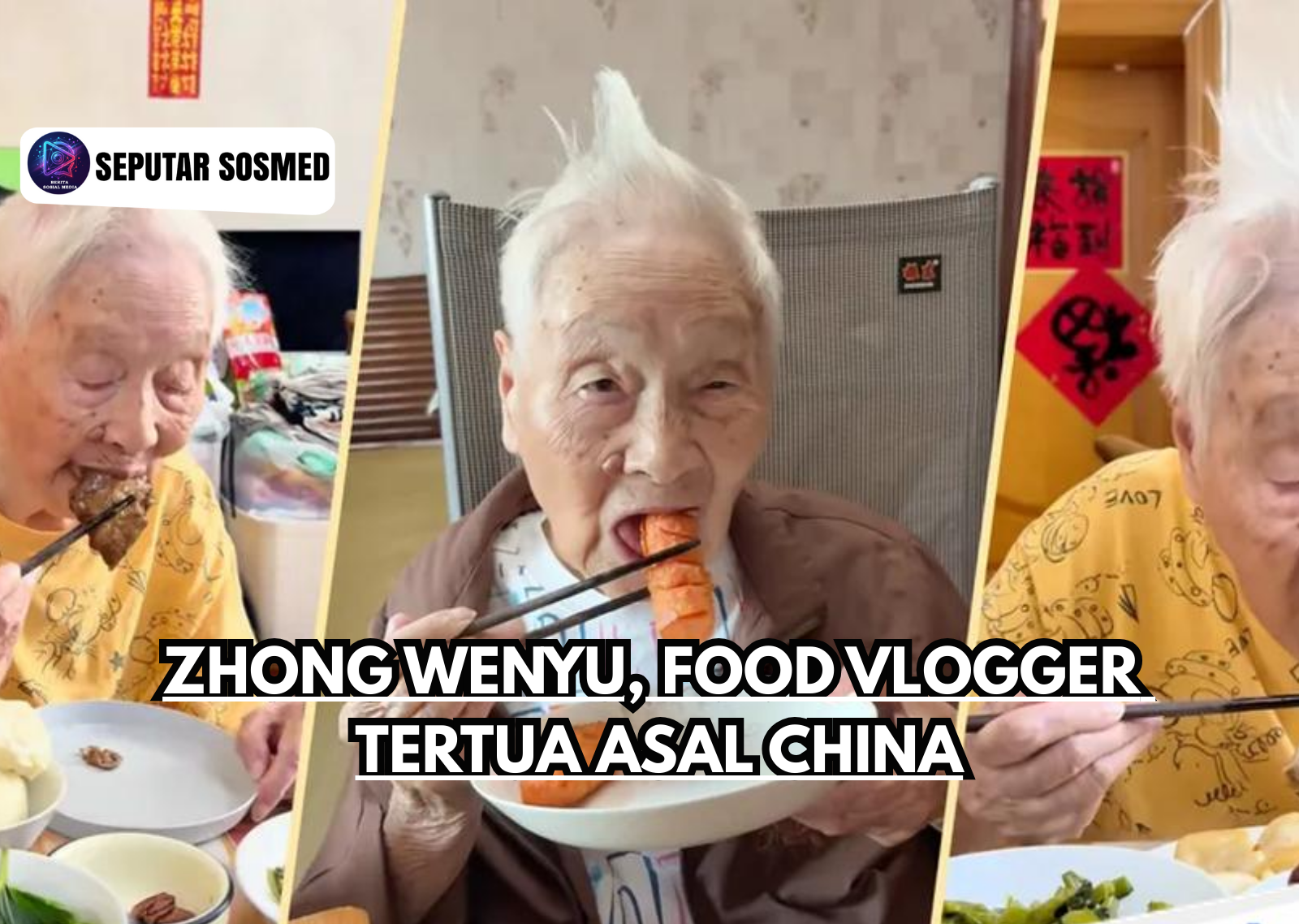Zhong Wenyu Food Vlogger Tertua Asal China