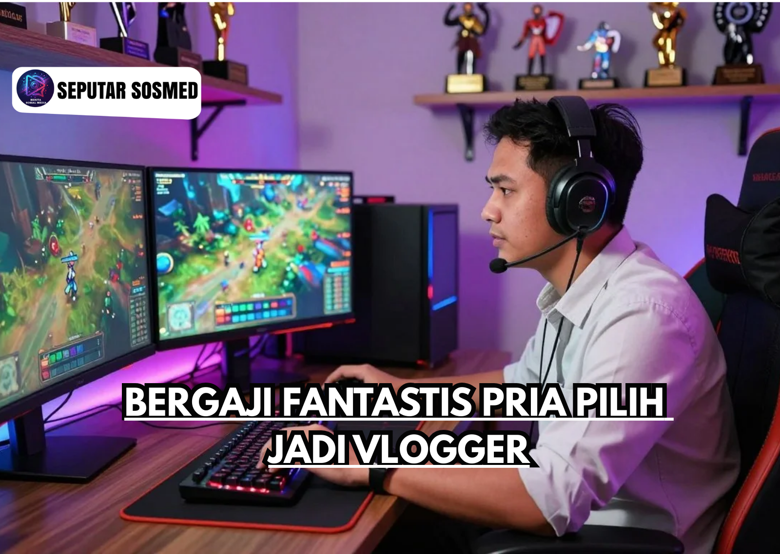 Bergaji Fantastis Pria Pilih Jadi Vlogger