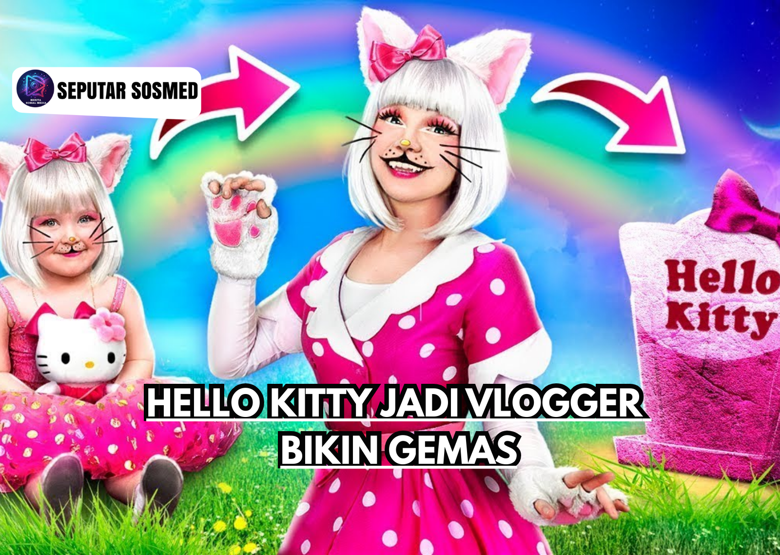 Hello Kitty Jadi Vlogger Bikin Gemas